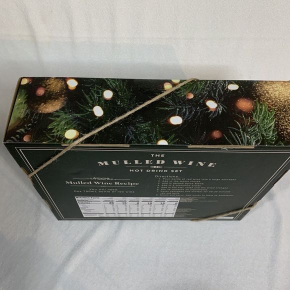 The Mulled Wine Hot Drink Set Cocktail Mug Gift Box Spice Blend Recipe Holiday - Picture 8 of 13